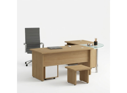 Scrivania d'angolo per ufficio Mobili da ufficio dal design moderno Tavolo da ufficio