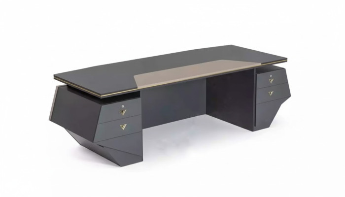 Scrivania da dirigente di lusso Tavolo xxl 260x100 Arredamento design Tavoli moderni