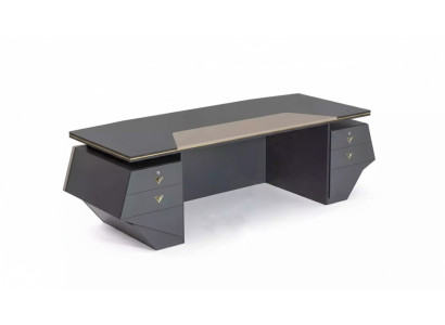 Scrivania da dirigente di lusso Tavolo xxl 260x100 Arredamento design Tavoli moderni