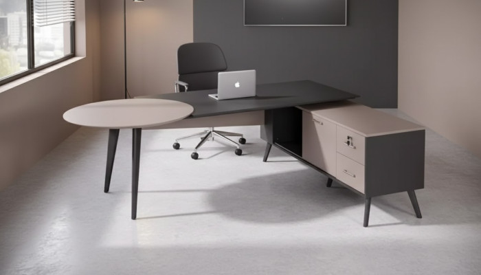 Mobili per ufficio Scrivania angolare Moderno Tavolo di lusso di design Tavoli per lo studio