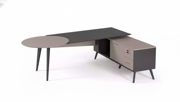 Mobili per ufficio Scrivania angolare Moderno Tavolo di lusso di design Tavoli per lo studio