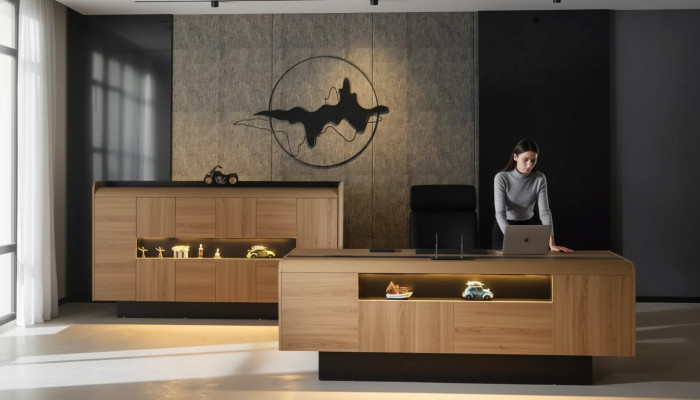 Scrivania in legno da designer Mobili da ufficio di lusso Tavoli Nuovi