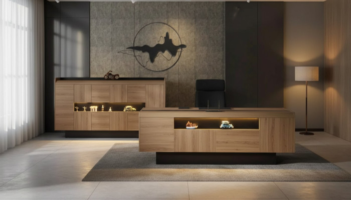 Scrivania in legno da designer Mobili da ufficio di lusso Tavoli Nuovi