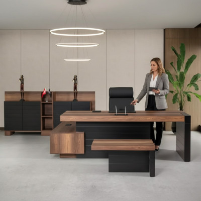 Scrivania ad angolo 240cm Mobili da ufficio Scrivania design per ufficio