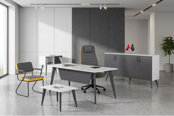 Arbeitzimmer Ufficio set 4 Pezzi Ufficio Scrivania Mobili di Design Nuovi
