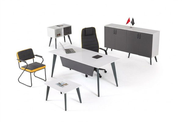 Arbeitzimmer Ufficio set 4 Pezzi Ufficio Scrivania Mobili di Design Nuovi