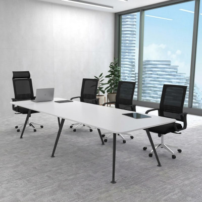 Tavolo riunione bianco Tavolo conferenza Arredamento ufficio Stile