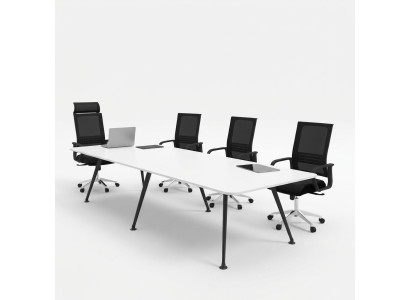 Tavolo riunione bianco Tavolo conferenza Arredamento ufficio Stile