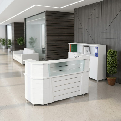 Mobili per ufficio reception area zona di accoglienza Mobili per ufficio bianchi Ufficio