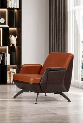 Poltrona design imbottita per l'ufficio di lusso con seduta moderna.