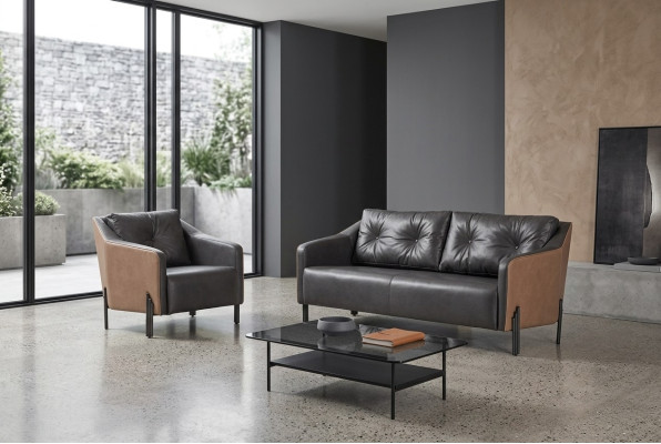 Poltrona da ufficio moderna in tessuto per studi e uffici di design.