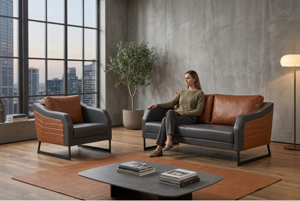 Poltrona Seduta Design Moderno Ufficio Stile Designer Moderno Lusso Nuovo