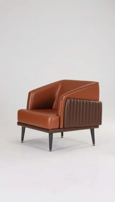 Poltrona di lusso stile moderno per ufficio, imbottitura in tessuto, design di mobili nuovi.