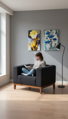 Ufficio a casa, poltrona nera, seduta di lusso, imbottitura in tessuto, mobili 92x77x65.