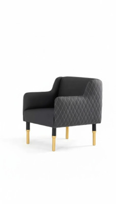 Sedia di lusso in ufficio, poltrona imbottita per l'ufficio, sedia per lo studio, sedile da designer nuovo.