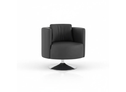 Mobili da ufficio Poltrona di lusso Nera Poltrona Imbottitura Tessuto Design moderno Sedia con braccioli