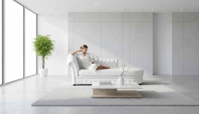 Chesterfield Chaiselounge Liege Chaise Wohnzimmer Couch Sofa Lounge  tradotto in Italiano diventa:  Chesterfield Chaiselounge Letto Poltrona Divano Soggiorno Lounge