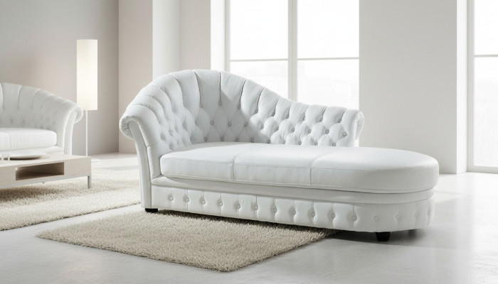 Chesterfield Chaiselounge Liege Chaise Wohnzimmer Couch Sofa Lounge  tradotto in Italiano diventa:  Chesterfield Chaiselounge Letto Poltrona Divano Soggiorno Lounge