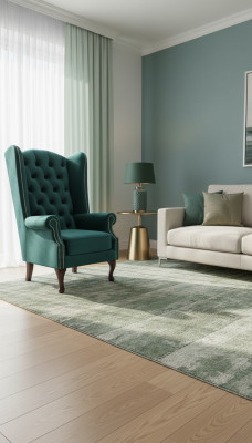 Poltrona Chesterfield in velluto singola poltrona di lusso sofa.