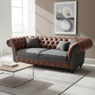 Divano 3 posti design Chesterfield divani tre posti.