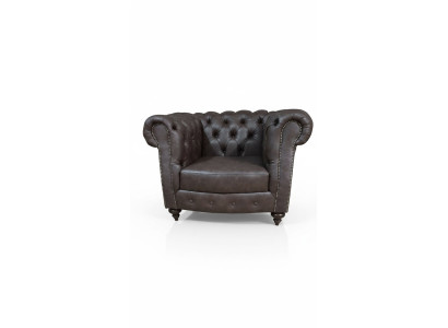 Chesterfield poltrona divano 1 posti in pelle Lounge Sedile di lusso singolo