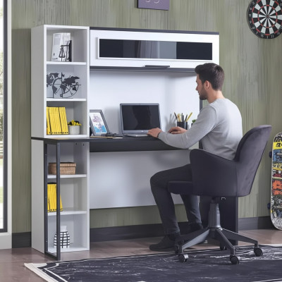 Segretaria Scrivania Tavolo 130x60x171 Scrivanie Tavoli Mobili Legno Computer