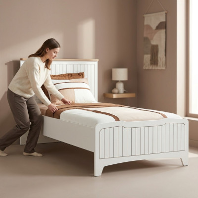 Design moderno di mobili Letti per bambini Letti Letto bianco Camera per bambini nuova
