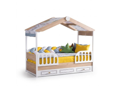 Letti per bambini in legno Camera da letto Appartamento Mobili Nuovo Letto Camera giovanile