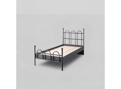 Letto in metallo nero Struttura letto classica Camera per ragazzi Nero