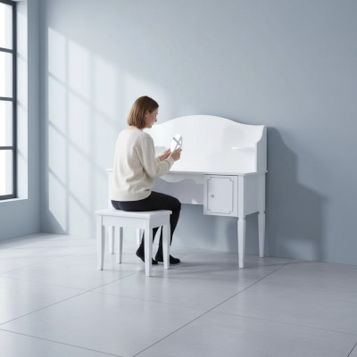 Tavolo Scrivania Tavolo da Lavoro per Bambini Scrivania Bianca Scrivania Segretaria Scrivanie Tavoli