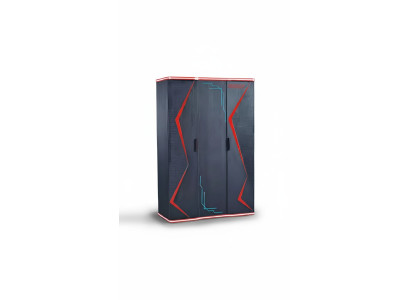 Armadio nero Armadio Mobili Armadi Camera dei bambini Legno 131x60x200