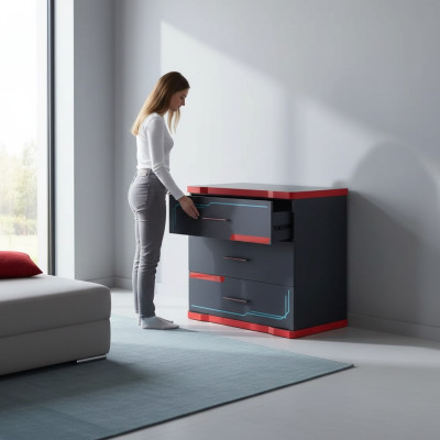 Comò Madia Armadio Mobiletto Cassettiera Mobili Credenza Cassettiera 145x83x45