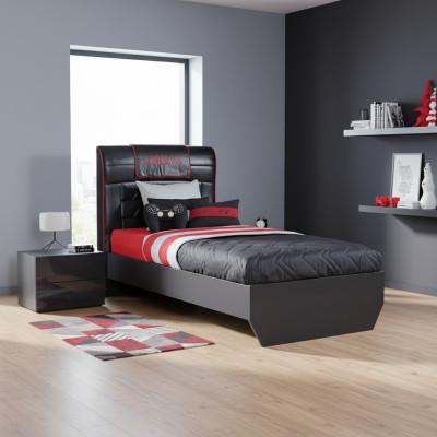Letto design Letto per bambini Letto per ragazzi Mobili in legno con morbido 120x200cm