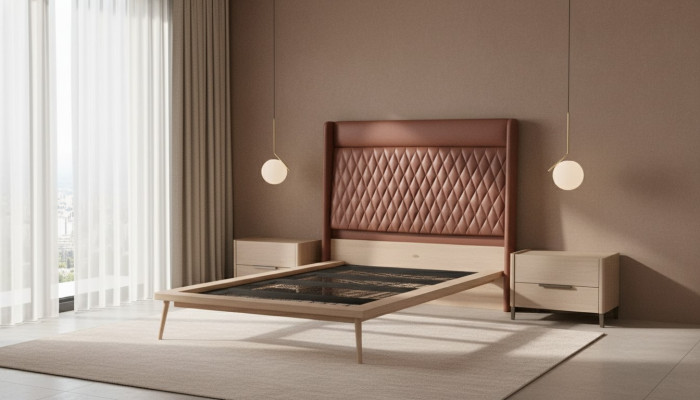 Design letti letto per ragazzi Camera da letto Letto in legno Imbottito 120x200cm