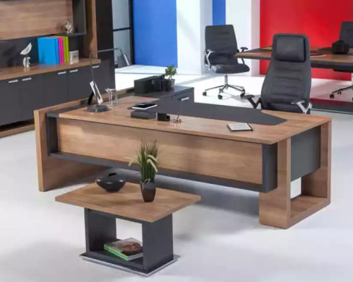 Tavolino designer marrone in legno da salotto mobili soggiorno.