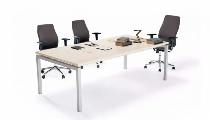 Tavolo della conferenza bianco Mobili da ufficio di lusso Tavoli per riunioni Mobili in legno