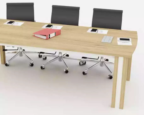 Grande tavolo in legno, tavoli per riunioni, tavolo conferenze di lusso, arredi per ufficio moderni.