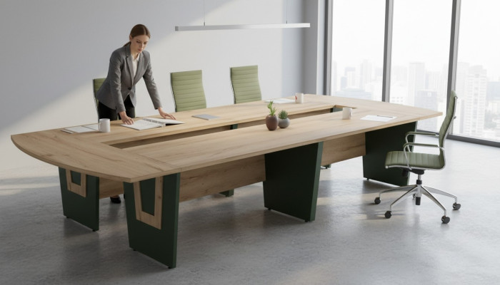 Tavolo per riunioni XXL Tavolo da conferenza Tavolo da ufficio 390x180 Grande tavolo Big