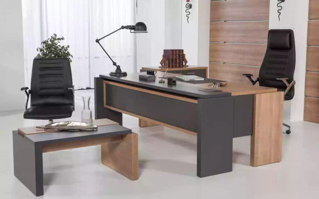 Tavolino da salotto di lusso moderno Tavolino portaoggetti Marrone Tavolo da ufficio Design mobili in legno