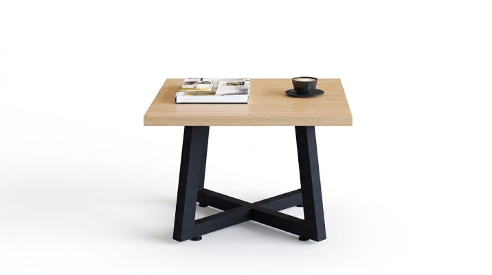 Tavolino da designer di lusso in legno marrone elegante per ufficio.