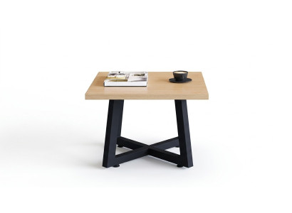 Tavolino da designer di lusso in legno marrone elegante per ufficio.