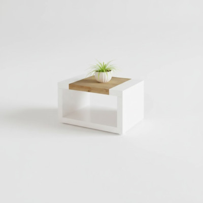 Tavolino bianco design in legno di lusso per il salotto - mobiletto del soggiorno.