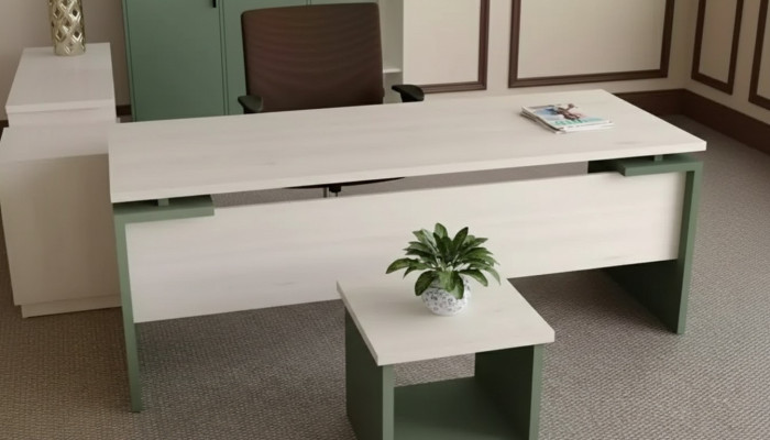 Classico scrivania di lusso bianca di design in legno per studio