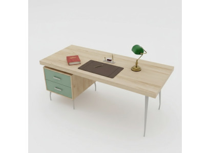 Designer moderno scrivania di lusso in legno marrone mobili per ufficio scrivanie nuove