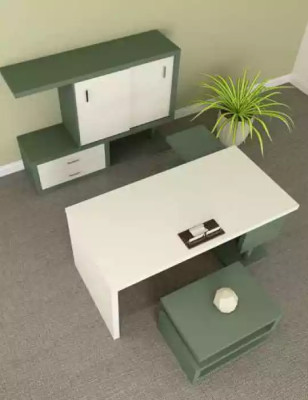 Tavolino moderno verde di lusso in legno, design di mobili da soggiorno nuovi.