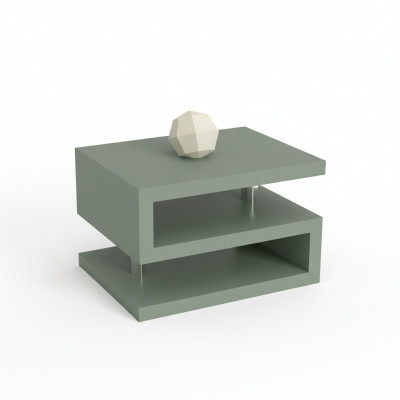 Tavolino moderno verde di lusso in legno, design di mobili da soggiorno nuovi.