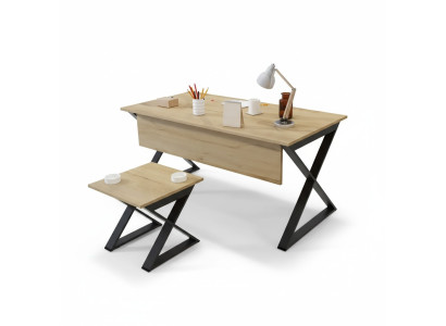 Tavolo in legno chiaro moderno marrone chiaro - scrivanie da ufficio - scrivania da designer.