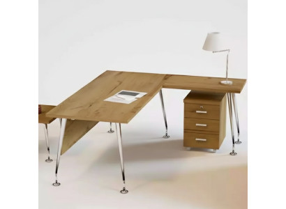 Mobili da ufficio classici design scrivania d'angolo tavolo da lavoro in legno.