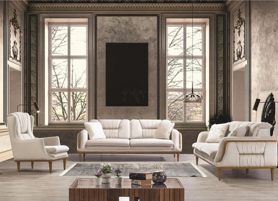 Sofà di lusso moderno bianco di alta qualità per il soggiorno nuovo