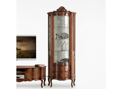 Vetrina di alta qualità di lusso in legno marrone Mobili classici